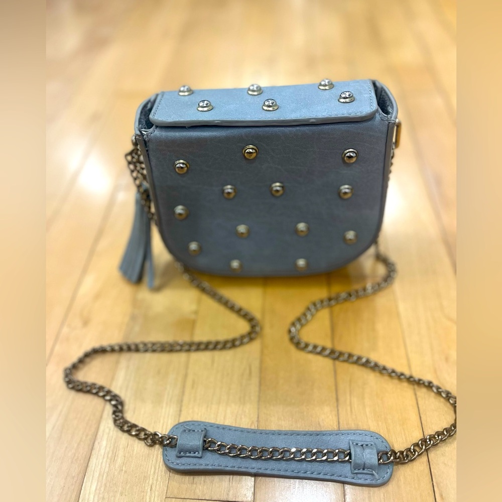 Urban Expressions Studded Gray Crossbody Bag